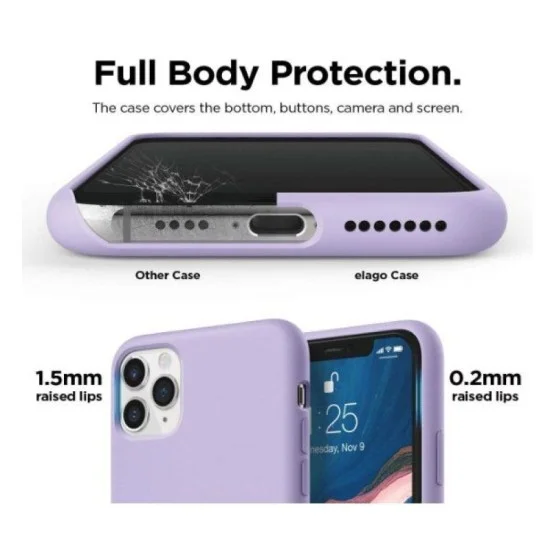 Case Iphone 11 Pro Max 6.5 Inch Silicone Elago (Lavender)